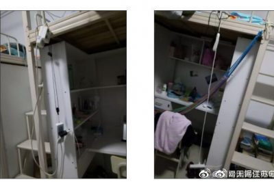 宿舍床頭掛排插？同學(xué)，還請?zhí)岣哂秒姲踩庾R(shí)！