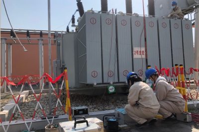 泗陽輸變電運檢中心開展電力設備檢修預試工作