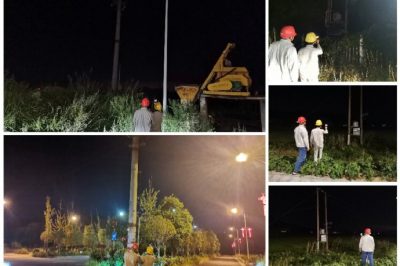 對10千伏君新線用電量大的專變臺區(qū)、斷路器、電纜頭開展常態(tài)化測溫工作